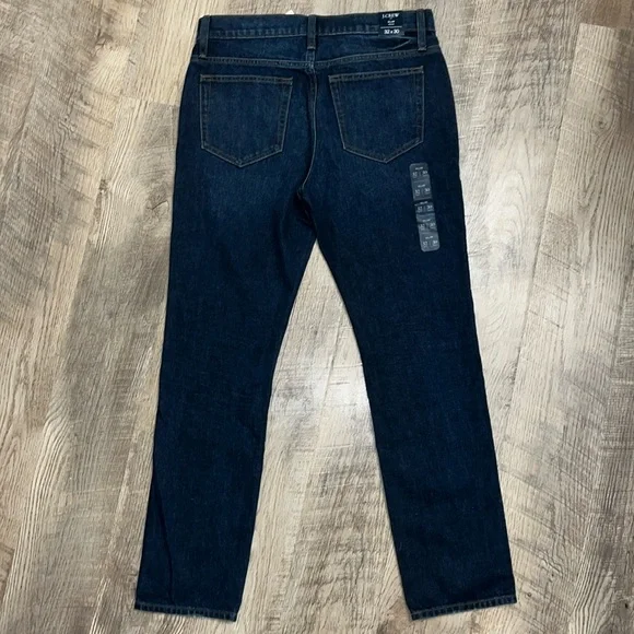 J.Crew Men's‎ Dark Wash Blue Jeans Slim Fit 32/30 - Picture 2 of 7